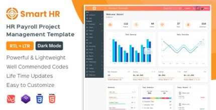 SmartHR - Laravel 10 + Html HRMS, Payroll, CRM and HR Project Management Admin Dashboard Template