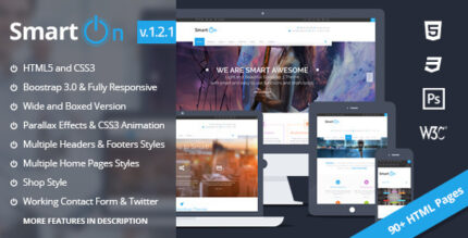 SmartOn - Ultimate Boostrap HTML5 Responsive Theme