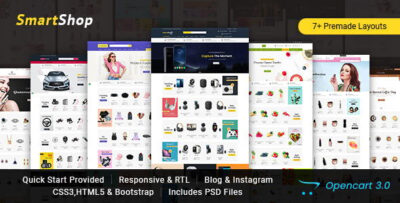 SmartShop - Multipurpose Opencart 3 Responsive Theme