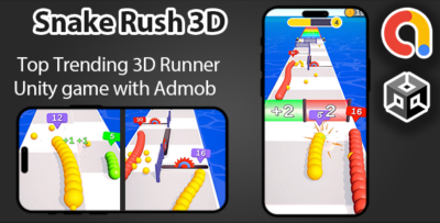 Snake Rush 3D - Unity Game + Admob