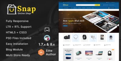 Snap - Electronics Prestashop 1.7 & 8.x Responsive Theme