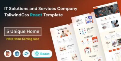 Sobtech - IT Solutions and Services Company TailwindCss React Template