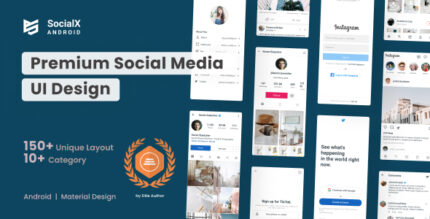 SocialX - Premium Social Media UI Design