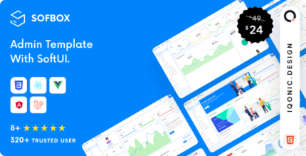 Sofbox Admin - Admin Theme (VueJS, Laravel, Angular 9, React, HTML)