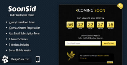 SoonSid - Coming Soon Theme