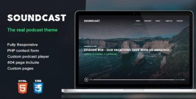 Soundcast - Podcast Responsive Theme