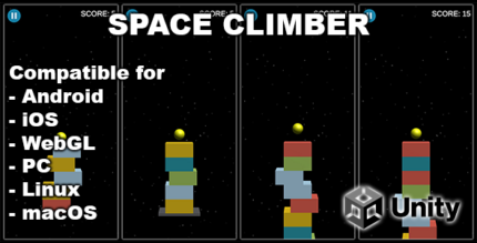 Space Climber - Unity Hyper Casual Game With Admob