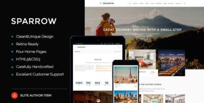 Sparrow - Responsive Travel Online Booking Template