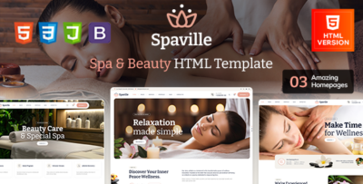 Spaville - Spa and Beauty HTML Template