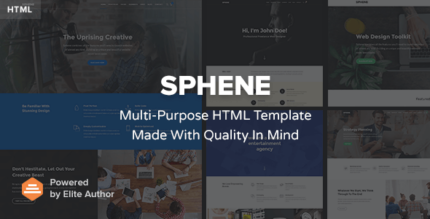 Sphene - Corporate, Agency, Photography, One Page and Shop HTML Template