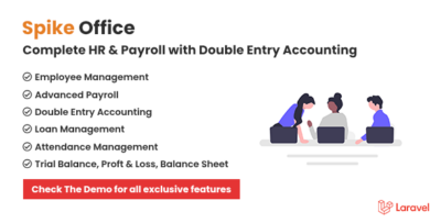 Spike Office - Complete HR & Payroll including Loans and Double Entry Accounting