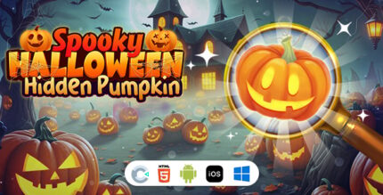 Spooky Halloween Hidden Pumpkin [ Construct 3 , HTML5 ]