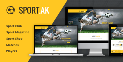 Sport.AK - Soccer Club and Sport HTML Template