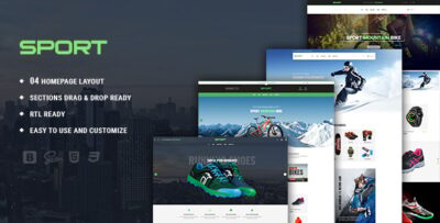 Sports - Sportswear Responsive Drag & Drop Shopify Theme