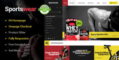 Sportwear - Multi Purpose Responsive PrestaShop Theme