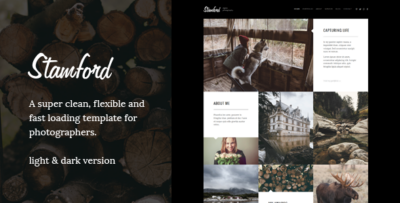 Stamford - HTML5 Photography Portfolio & Blog