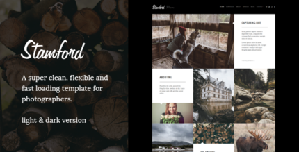 Stamford – HTML5 Photography Portfolio & Blog