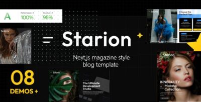 Starion ReactNext Blog Magazine Template