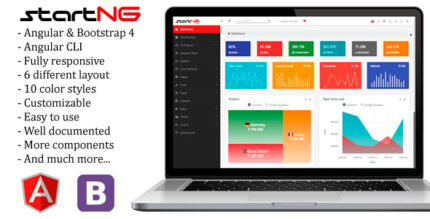 StartNG - Angular 18 Admin Template with Bootstrap 4