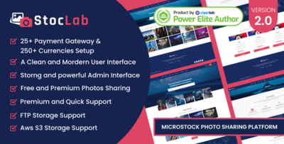 StocLab - Microstock Photo Sharing Platform