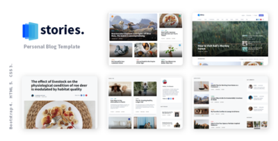 Stories - Personal Blog HTML Template