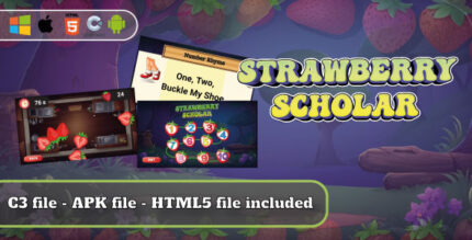 Strawberry Scholar Game- Educational Game - HTML5, Construct 3