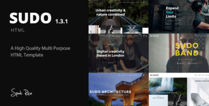Sudo - High Quality Multipurpose HTML template
