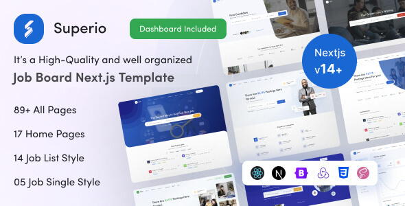 Superio - Job Portal & Job Board React NextJS Template Superio - Job Portal & Job Board React NextJS Template