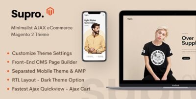 Supro - Minimalist AJAX Magento 2 Theme