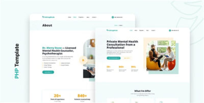 Talking Minds - Psychotherapist Website PHP Template