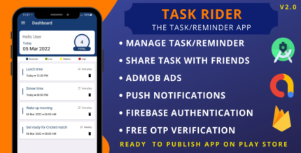 Task Rider App - The Task & Reminder Manager