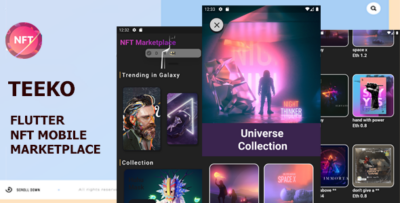 Teeko - Flutter NFT Mobile Marketplace