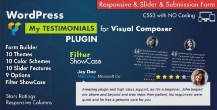 Testimonials Showcase for Visual Composer Plugin