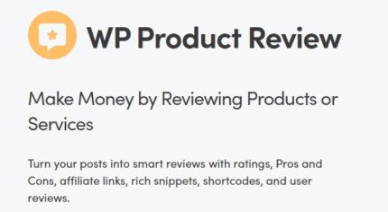 Themeisle WP Product Review Pro - Make Money by Reviewing Products