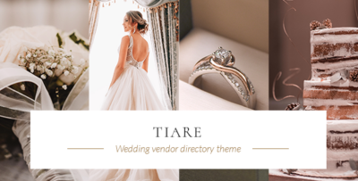 Tiare - Wedding Vendor Directory Theme