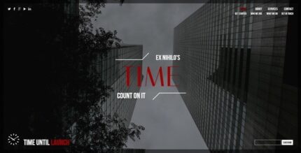 Time Responsive Coming Soon Page