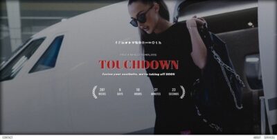 Touchdown Responsive Coming Soon Page