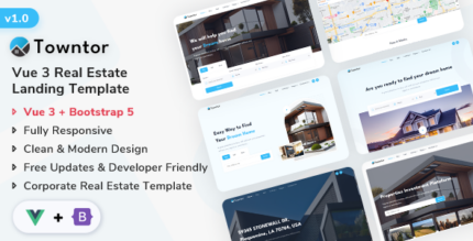 Towntor - Vue Real Estate Template