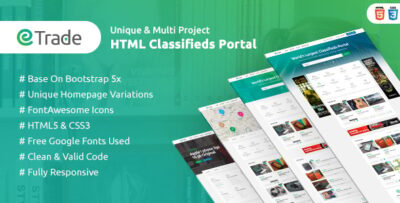 Trade - Modern Classified Ads HTML Template