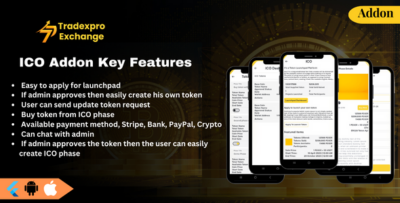 Tradexpro ICO - Initial Token Offering Mobile Addons