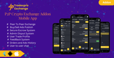 Tradexpro P2P - Mobile App Crypto Exchange Addon