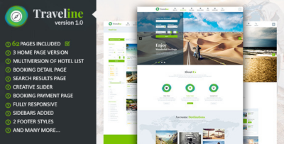 Traveline Tour & Travel Hotel Booking Template