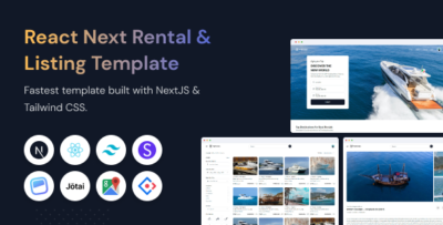 TripFinder - React Next Rental, Travel & Listing Template