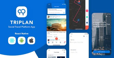 Triplan - Social Travel React Native CLI Template