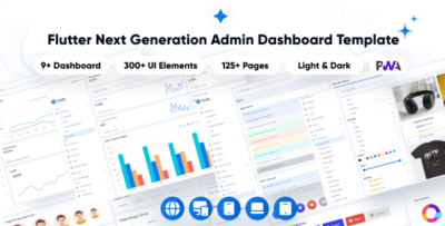 Unity - Multipurpose Admin & Dashboard Template Next Generation Admin Dashboard Flutter Template