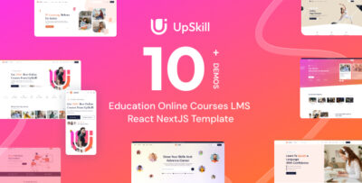 UpSkill - Education Online Courses LMS React NextJS Template