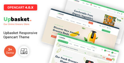 Upbasket - Multipurpose Grocery & Supermarket OpenCart Theme