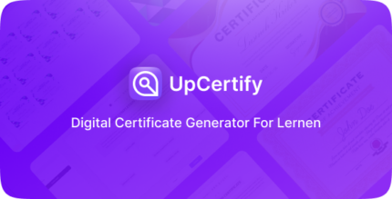 Upcertify - Laravel Digital Certificate Generator Addon