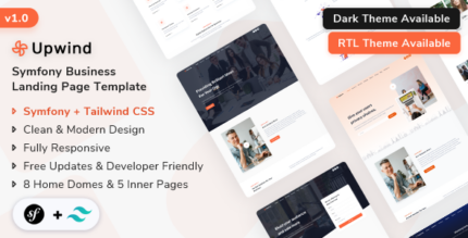 Upwind - Symfony Multipurpose Landing Template