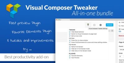 VC Tweaker - Visual Composer Productivity Add-on